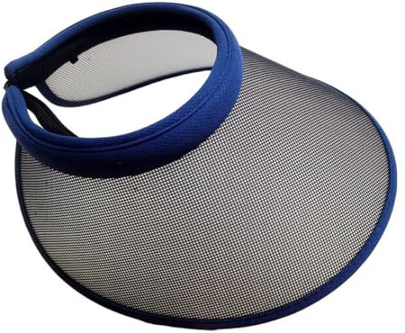 BESPORTBLE 1stk Uv-Hut Sonnenhüte Für Damen Hut Für Damen Sommer Strand Schirmmütze Leerer Zylinder Reithelm Schutz Hüte Mit Sonnenblende Spitze Helm Mit Hoher Sichtbarkeit Kappe Blue Acryl