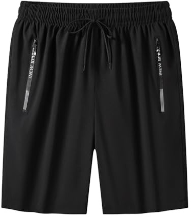 Pantalones Cortos Hombre Unisex 2026 Deporte Pantalón Corto Hombre con Bolsillos con Cremallera Tejido Transpirable Secado Rápido Pantalones Cortos Deportivos Verano para Gimnasio Correr Casual,S-8XL