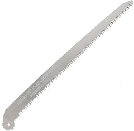 Silky Ersättningsblad Katanaboy 650–5, 650 mm grovt reservsågblad för Silky Katanaboy fällsåg, Mirai-Me tandning 5 tänder/30 mm, för snabba kraftbesparande snitt i starkt trä, mycket grov