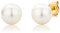 MIORE Schmuck, Perlen Ohrringe, Ohrstecker Damen, Ohrringe Gold 375 9 K Gelbgold, Damenohrringe mit Perlen, perlenohrringe, Ohrschmuck