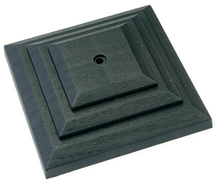 30 x Linic Plastic Fence Post Caps, Black, 3, Rot Proof. (GT0047). UK Made. Free UK Postage