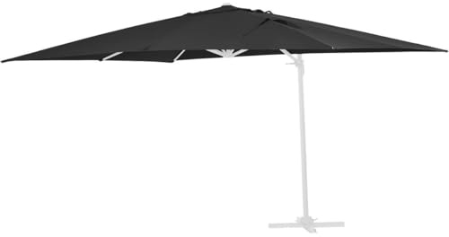 Toile pour Parasol Jardin déporté Sun 3 - 3 x 3 m - Noir