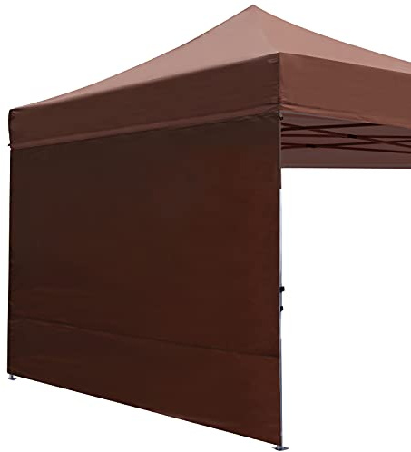ABCCANOPY Panneau latéral pour tonnelle Droite de 3 x 3 m, 1 paroi latérale Uniquement (Marron)