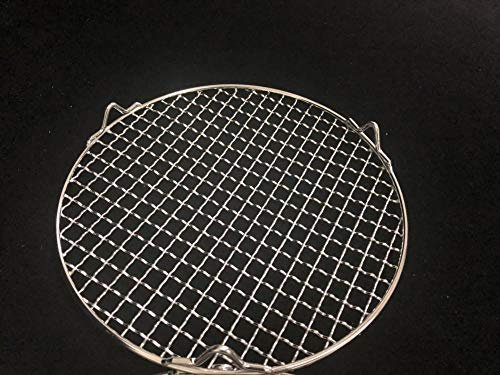 GangKun Edelstahl 304, Gitterrost, Gitter Plus Füße, rund, Haushalt-26,5 cm Durchmesser, 2 cm Höhe