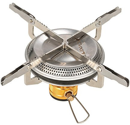 Lixada Camping Gaskocher, Tragbares Campingkocher, Gaskocher Klein 3500W, Faltbarer Rucksack Outdoor Kocher mit Aufbewahrungstasche, für Camping, Wandern, BBQ, Picknick