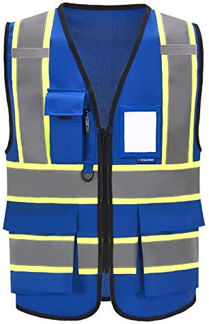 AYKRM 11 colors available blue safety vest for men