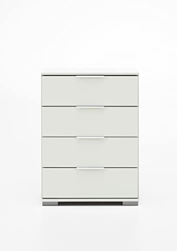 möbelando Nachtkommode >Easy Plus< (BxHxT: 52x74x38 cm) in weiß - 52x74x38cm (BxHxT)