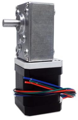 42mm Stepper electronic starter Extruder Gear Nema17 Stepper electronic starter Ratio 100,200,290,8mm Type-D Shaft Worm Gearbox for CNC milling machine(Gearbox Ratio 200)