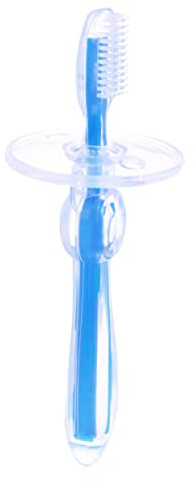 minkissy Baby Zahnbürste Kleinkinder Ultra Borsten Silikon Oral Training Tool Reise-freundliche Kappe