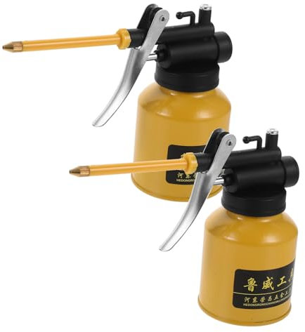 Gatuida 2pièces Bidon Huile Lubrifiante avec Vaporisateur Haute Pression Graisseur pour Automobile Et Vélos Pompe à Bidon Huile