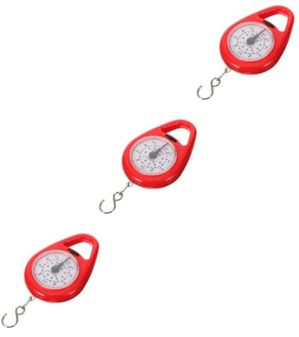 MUCKLILY 3pièces Balance à Ressort Portable Pour Bagages Échelle De Voyage Légère Et Précise Idéale Pour Déplacements