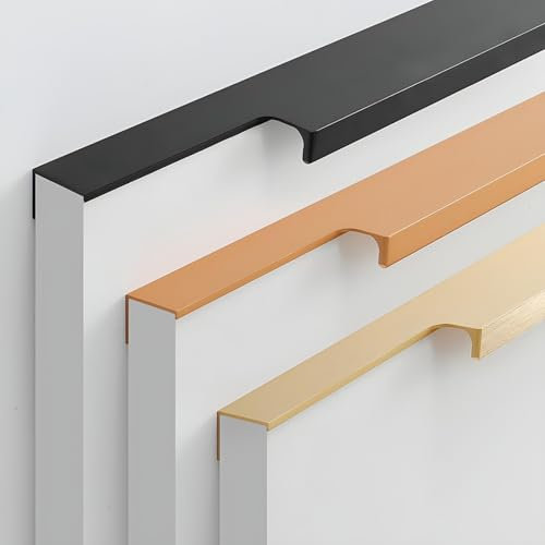 Coayuou 2 Stück Set Möbel Griffe Schrankgriffe Aus Aluminiumlegierung Kleiderschrank Griffe L: 30/40/50/60/80/100/150cm Küchengriffe Modernes Design Für Küchen Badezimmer Und Möbel(Kupfer,L:100cm)