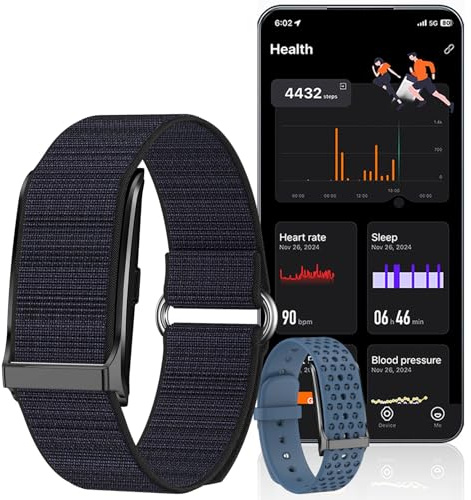 Fitness Tracker, Wasserdicht Aktivitätstracker, 127 Sportmodi, Blutdruck und SpO2 Messung, Herzfrequenz und Schlafüberwachung, GPS Fitnessuhr mit 30 Tage Akku, Inklusive Blauer Silikonarmband
