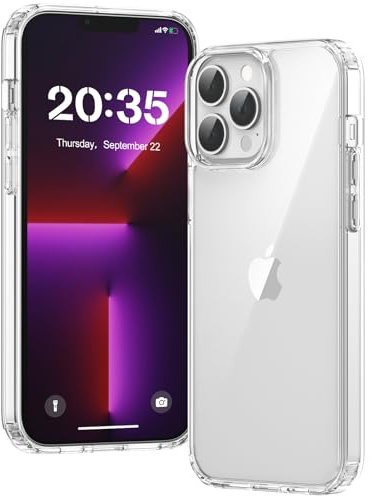 Voyahülle Hülle für iPhone 13 Pro Max Hülle, Anti-Vergilbung Transparent Handyhülle Stoßfest Schutzhülle, Premium Kratzfeste Case für iPhone 13 Pro Max - Durchsichtig