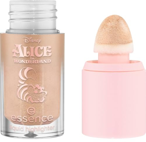 Essence Cosmetics Illuminante liquido ispirato a Disney Alice nel Paese delle Meraviglie, luminosa, rugiadosa, brillante (4ml)