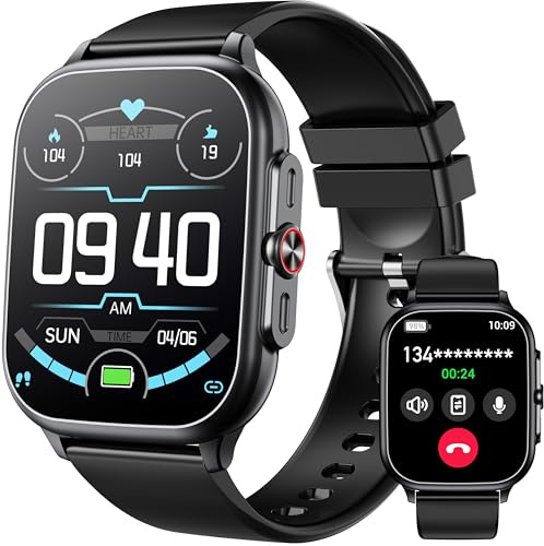 OUKITEL Montre Connectée Homme Femme avec Appel Bluetooth,1.91 Smartwatch avec 100+ Modes Sportifs, Etanche IP68 Montre Connectée Sport avec Podometre/Cardio/Moniteur de Sommeil/SPO₂ pour iOS/Androi