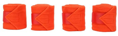 NOENNULL Pack de 4 Enveloppements de Jambes de Polo pour Cheval, Bandages en Polaire Doux et Confortables, Enveloppements de Jambes D'équitation pour Polo de Cheval avec Accessoires Stables, de