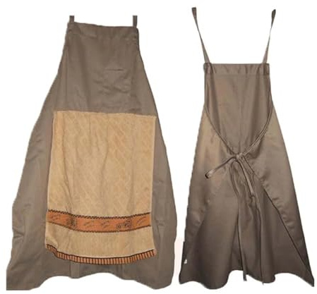Lustige Kochschürze für Herren Scherz Aufklappbares Handtuch Schürze Mit Versteckter Tasche Chef Prank Apron Witzige Grillschürze Männer Streich Humor Für Grill Backabende Barkeeper Küchenarbeit