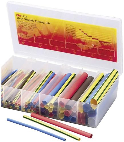 3M GTI Warmschrumpfschlauch-Montagebox, 1,6 mm bis 19 mm, 150 mm, Schwarz | GTIBOXS