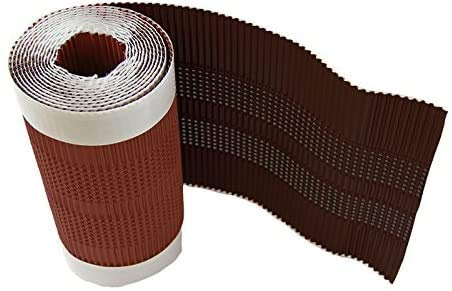 Premio 5m Aluminium Firstrolle/Gratrolle, Breite: 300mm, starke Haftung und hohe Flexiblität auch bei profilierten Dachziegel, Made in Germany, Farbe: braun