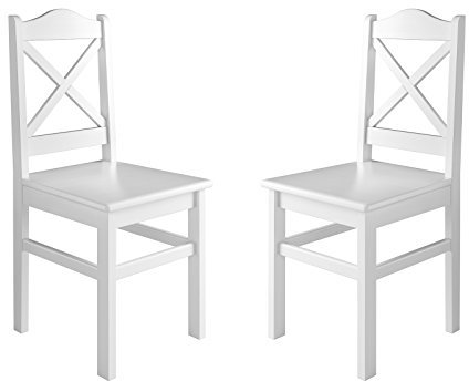 Erst-Holz Küchenstuhl Massivholzstuhl Esszimmerstuhl Kiefer 2X Stühle 90.71-20-D W