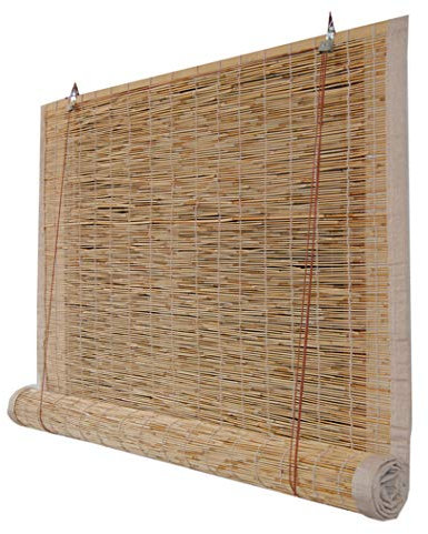 YZJJ Pflanzen-Versand Sichtschutz Schilfmatte Schilfrohrmatte Lärmschutz Windschutz Strohmatte für Garten, Terrasse, Balkon