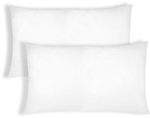 HOME MERCURY – Relleno de cojín con Fibra Hueca siliconada de Alta recuperación-Mullido, Hipoalergénicas (Pack 2, 50x70 CM)