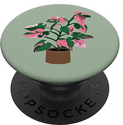 Pink Princess Philodendron seltene Pflanzensammler PopSockets mit austauschbarem PopGrip