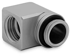 EKWB EK Quantum Torque Micro Rotary 90° Satin Titanium Adapter Fitting