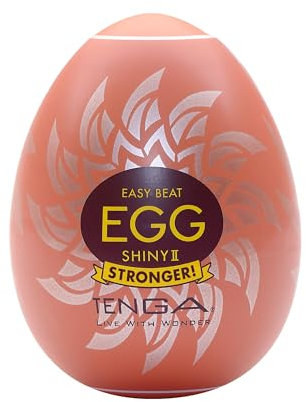 Tenga Shiny Ii Stronger Masturbatore a forma di uovo Marrone 7 cm