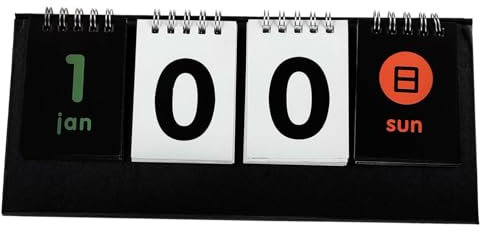 Ciieeo 2 Stücke Schreibtisch Kalender Memo Pad Reversible Countdown-kalender Anzeigetafel Perpetual Desktop Kalender Für Büro