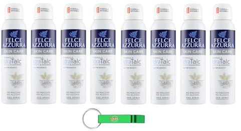 Felce Azzurra - Deodorante spray Skin Care con tè bianco, formula IdraTalk, efficacia 48 ore, senza macchie, 150 ml + portachiavi Beni Culinari