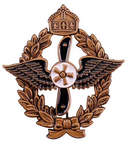NIUSHANG Deutsche Militärarmee Brosche WWII Schwarze Flügel Propeller Emaille Pins Empire Brosche Kappe Pins Knopfabzeichen Metall Brosche Pin