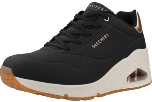 Skechers Street Womens,UNO Wedge - HI Steps,BLK,11 M US