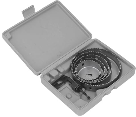 Hole Saw Kit Woodworking Hole Cutter Set Saw Tooth Hole Cutter for Metal Plastic Wood Drilling 64mm 76mm 89mm 102mm 127mm