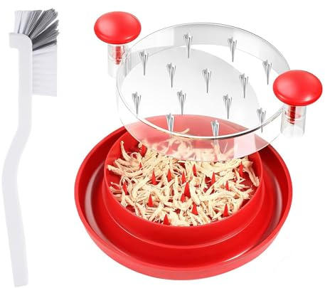 Chicken Shredder, Meat Shredder, Chicken Grinder, Chicken Shredder Tool Twister, Meat Shredder with Cleaning Brush, Suitable for Chicken Breast, Beef, Potatoes, Vegetables