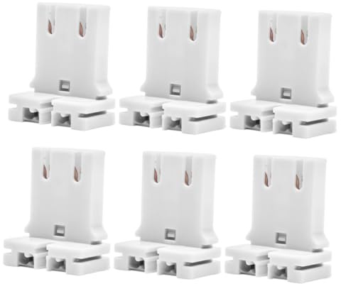 Gadpiparty 6stücke Leuchtstoffröhrenfassung Halterung Für Röhren Wandlampenfassung Mit Einfacher Plug-and-play-installation Für Home Office Beleuchtung Lampe Basis