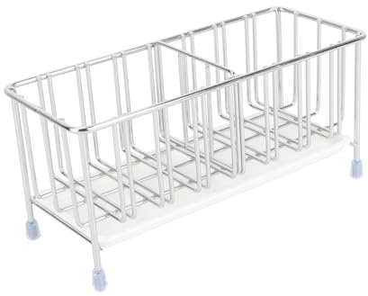 MUELODSIC Portaoggetti da Cucina in Acciaio con Scolapiatti Ventilato Organizer Multifunzionale per Lavello Scaffale Scolapiatti Resistente per Cucine Hotel e Ristoranti e Asciugatura