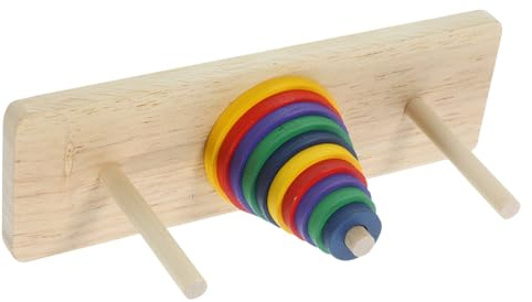 WOONEKY Rompicapo in Legno per Adulti Torre di Hanoi, Superficie Liscia, Gioco di Intelligenza Creativo per Casa e Feste