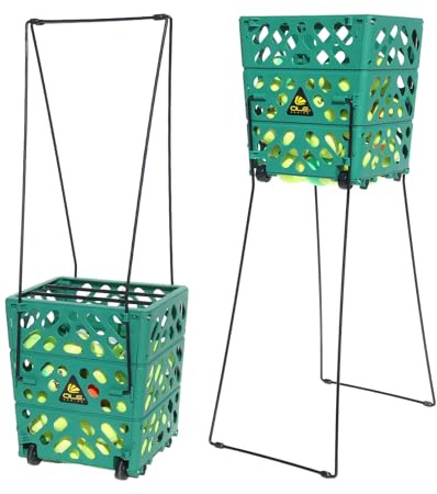 OLE ANDIGO Colector de pelotas de tenis, capacidad para 60 pelotas de tenis, recogedor de pelotas de tenis, ligero, herramienta de recogida de pelotas de tenis