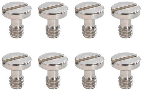 GALPADA Viti per Treppiede 1/4 Pollice Set da 8 Pezzi, Accessori per Fotocamera Compatibili Piastre a Sgancio Rapido, per Treppiedi e Monopiedi, Perfette per Fotografi Professionisti