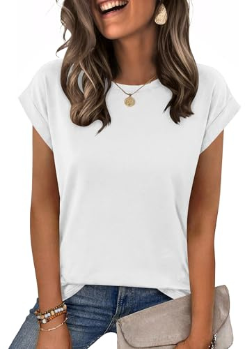 Top Mujer Estilo Diario Cómodo y Elegante Combinaciones de Moda Informales Blanco M