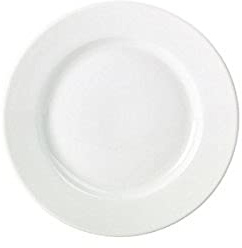 Genware NEV-160623 Royal Classic Winged Plate, 23 cm, White (Pack of 6)