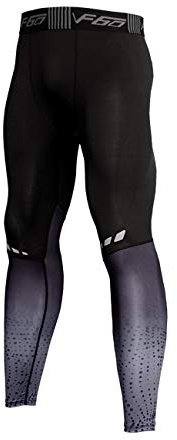 Muscle Alive Uomo Palestra Bodybuilding Compressione Gambale Collant Allenarsi Fitness Pantaloni Livello Base Freddo Secco