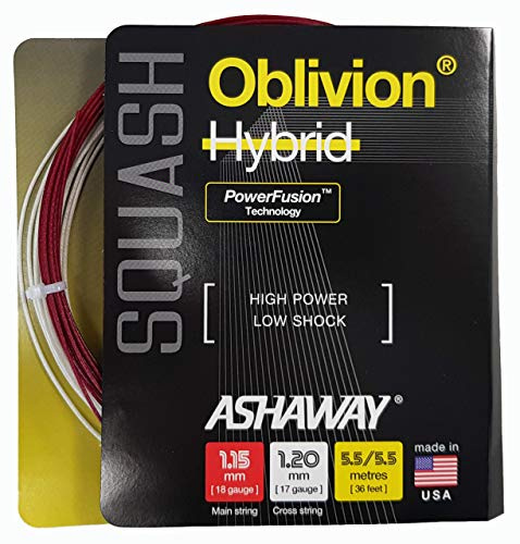 ASHAWAY Oblivion Squash-Hybrid-Set, 1,15–1,20 mm