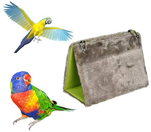 othulp Wellensittich Spielzeug Papageienspielzeug Vögel Plüsch Hängematte Haustierkäfig-Hängematte Vogelbedarf Vogelnest hängen Kleines Haustierbett