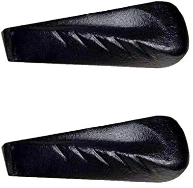 BigDean 2x Drehspalt-Keil 21,5 x 6 cm - 2,25 kg schwer - Massiv & sicher - Spaltkeil Holzspalter