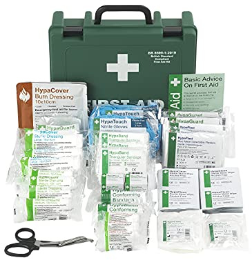 Safety First Aid Group K3170MD Economy Catering Kitchen First Aid Kit, Medium Fully-Stocked 11-20 Persons British Standard