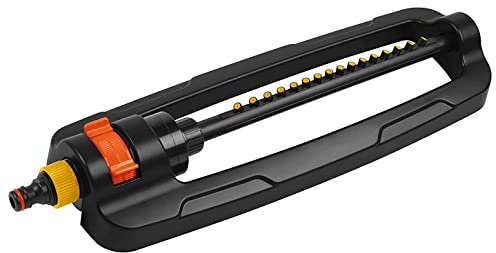 Garden Lawn Watering Sprinkler - Oscillating Bar Hose Sprinkler with Adjustable Spray Range, Covers Up To 336 sqm - Grass Irrigation Tool - Hozelock & Gardena Hosepipe Compatible - Leakproof & Durable