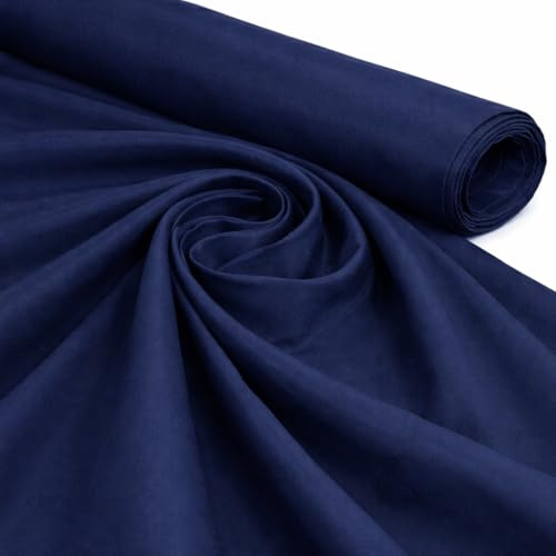 Marinblå 1 meter paket 100 % bomullstyg per meter 147 cm bred enkel 60 kvadrat